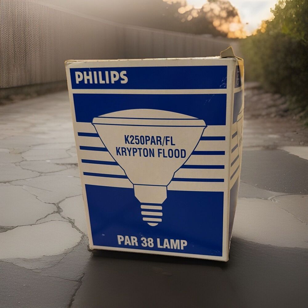 Philips K250PAR/FL Krypton 250 Watt PAR38 Flood Lamp 120-130V Light Bulb 374327